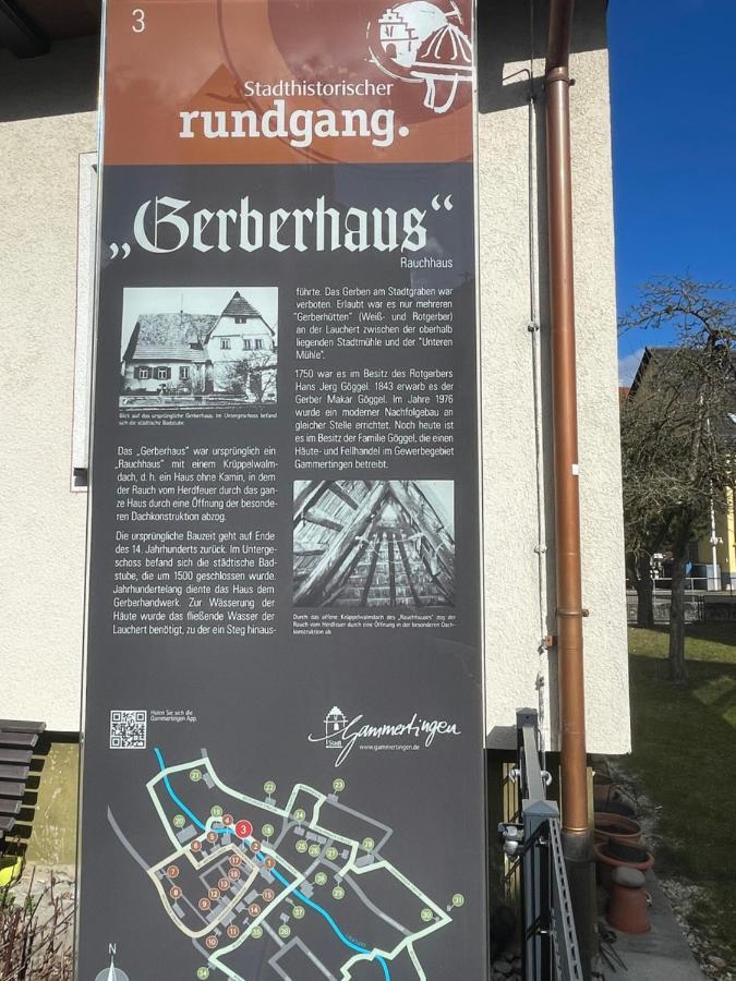 Ferienwohnung Im Gerberhaus Gammertingen Exterior foto